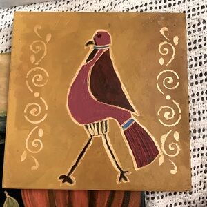 Acrylic on ceramic tiles